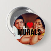 I Liebe Murals™ Button (Anpassen!) (Vorne & Hinten)