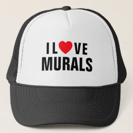 I Liebe Murals™ Trucker Hat Truckerkappe