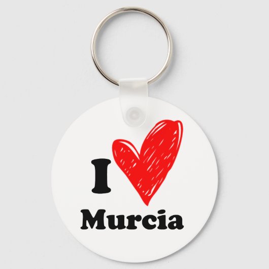 I Liebe Murcia Schlüsselanhänger (Vorderseite)