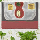 I Liebe Music Abstrakt Instruments Küchentuch (Gefaltet)