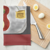 I Liebe Music Abstrakt Instruments Küchentuch (Viertel Falte)