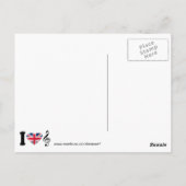 I Liebe Music Art Design Postkarte (Rückseite)