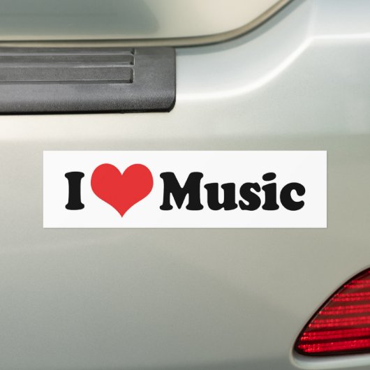 I Liebe Music Autoaufkleber (Auf Auto)
