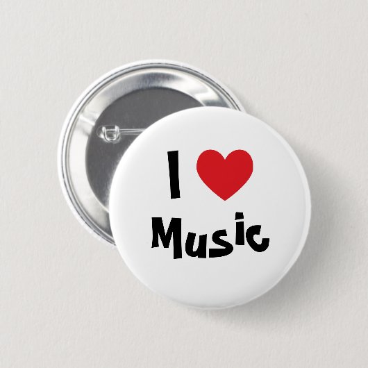 I Liebe Music Button (Vorne & Hinten)