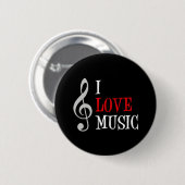 I Liebe Music Button (Vorne & Hinten)