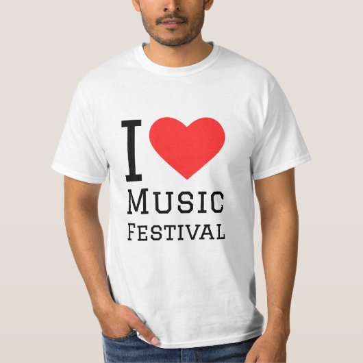 I Liebe Music Festival T-Shirt (Vorderseite)
