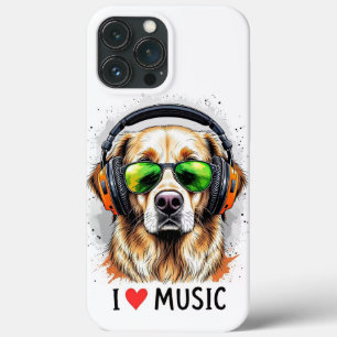 I Liebe Music Golden RetrieveriPhone / iPad Gehäus Case-Mate iPhone Hülle