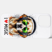 I Liebe Music Golden RetrieveriPhone / iPad Gehäus Case-Mate iPhone Hülle (Rückseite (Horizontal))