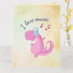 I Liebe Music Grußkarte Karte