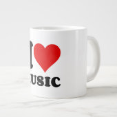 I LIEBE MUSIC Jumbo-Tasse (Vorderseite Rechts)