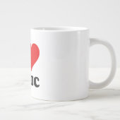 I LIEBE MUSIC Jumbo-Tasse (Rechts)