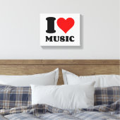 I LIEBE MUSIC LEINWANDDRUCK (Insitu (Schlafzimmer))