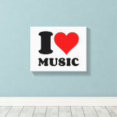 I LIEBE MUSIC LEINWANDDRUCK (Insitu (Holzboden))