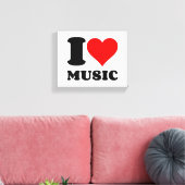 I LIEBE MUSIC LEINWANDDRUCK (Insitu (Wohnzimmer))