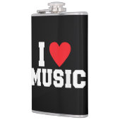 I Liebe Music Lover Flachmann (Links)