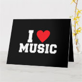 I Liebe Music Lover Karte (Gelbe Blume)