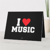 I Liebe Music Lover Karte (Rückseite)