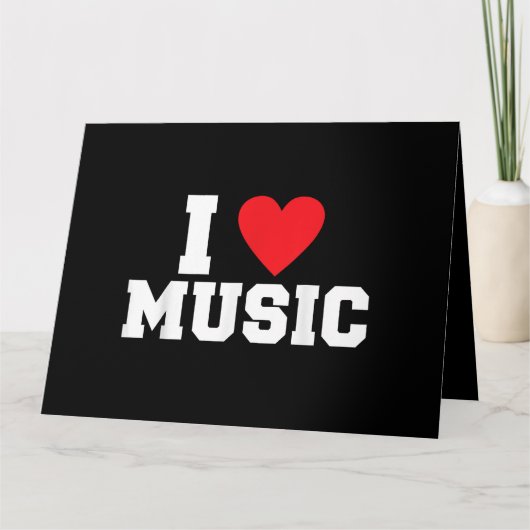 I Liebe Music Lover Karte (Vorderseite)