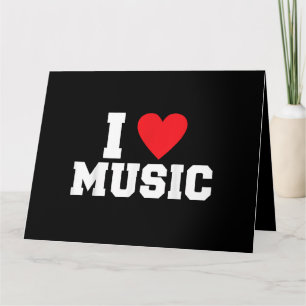 I Liebe Music Lover Karte