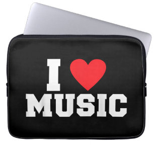 I Liebe Music Lover Laptopschutzhülle