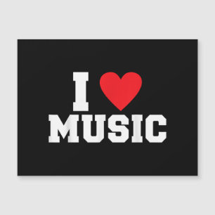 I Liebe Music Lover Magnetkarte