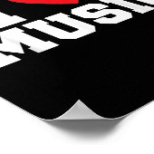 I Liebe Music Lover Poster (Ecke)