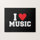 I Liebe Music Lover Puzzle (Horizontal)