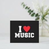 I Liebe Music Lover Save The Date (Stehend Vorderseite)