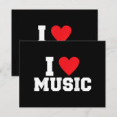 I Liebe Music Lover Save The Date (Vorne/Hinten)
