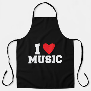 I Liebe Music Lover Schürze