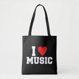 I Liebe Music Lover Tasche