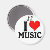 I Liebe Music Magnet (Vorderseite/Rückseite)
