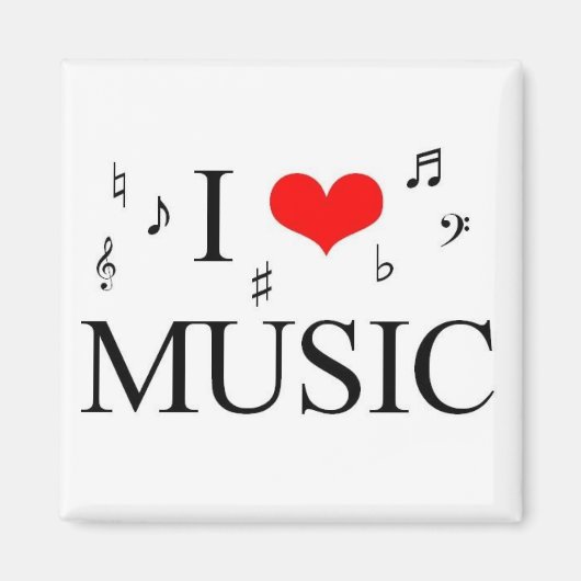 i Liebe Music Magnet (Vorne)