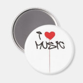 I Liebe Music Magnet (Vorderseite/Rückseite)