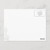 I Liebe Music Postcard Postkarte (Rückseite)