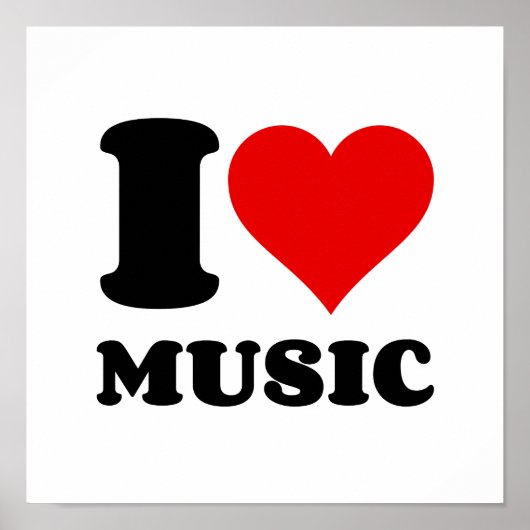 I LIEBE MUSIC POSTER (Vorne)