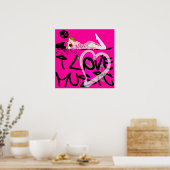I LIEBE MUSIC POSTER (Küche)