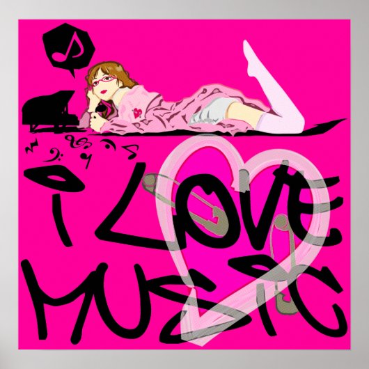 I LIEBE MUSIC POSTER (Vorne)
