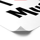 I Liebe Music Poster (Ecke)