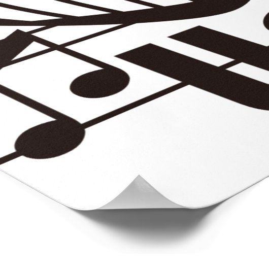 I LIEBE MUSIC POSTER (Ecke)