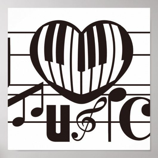 I LIEBE MUSIC POSTER (Vorne)