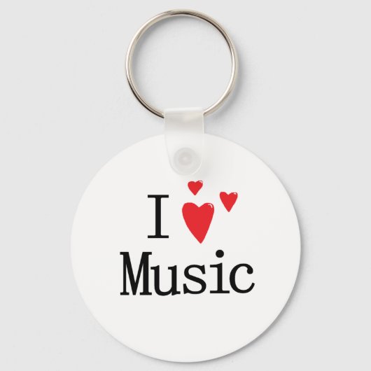 I Liebe Music Schlüsselanhänger (Vorderseite)