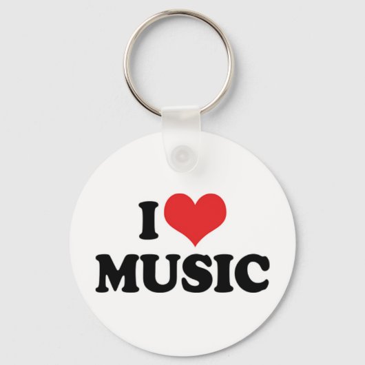 I Liebe Music Schlüsselanhänger (Vorderseite)