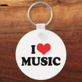 I Liebe Music Schlüsselanhänger (Vorderseite)