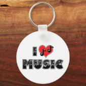 I Liebe Music Schlüsselanhänger (Vorderseite)