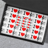 I Liebe Music Seidenpapier