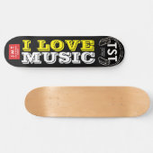 I LIEBE MUSIC Skateboard (Horizontal)
