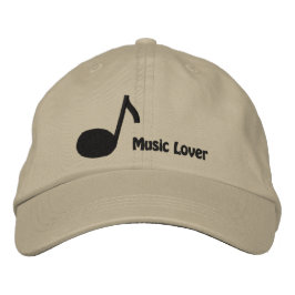 I Liebe Music Stickkappe Bestickte Baseballkappe