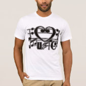 I LIEBE MUSIC T-Shirt (Vorderseite)