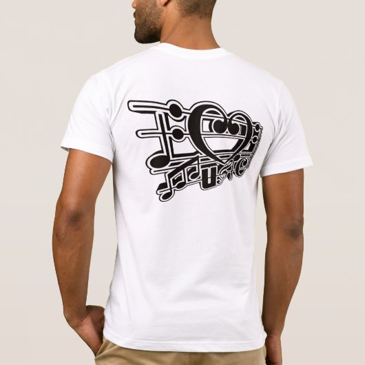 I LIEBE MUSIC T-Shirt (Rückseite)